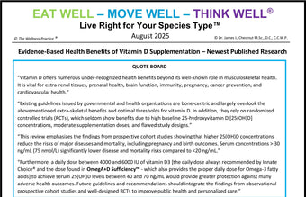 Evidence-Based Health Benefits of Vitamin D Supplementation – Newest Published Research Evidence-Based Health Benefits of Vitamin D Supplementation – Newest Published Research