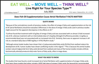 Does Fish Oil Supplementation Cause Atrial Fibrillation? FACTS MATTER! Does Fish Oil Supplementation Cause Atrial Fibrillation? FACTS MATTER!