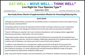 New Study Shows Vitamin D Supplementation Effective for Preventing/Reducing Pain New Study Shows Vitamin D Supplementation Effective for Preventing/Reducing Pain