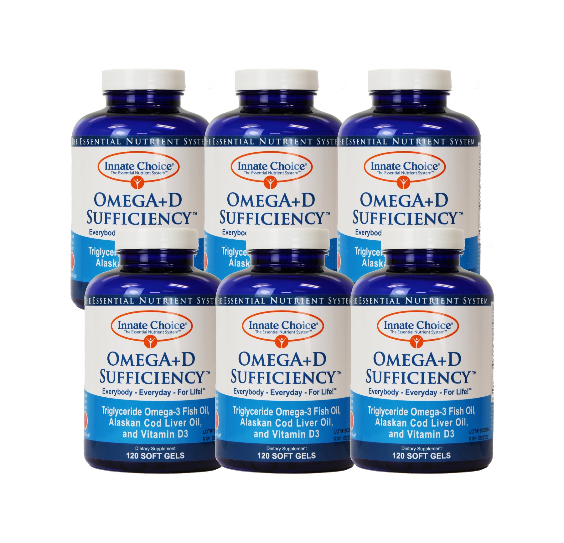 OmegA+D Sufficiency™ - High Potency CITRUS Gelcaps - CASE of 6 – The  Wellness Practice