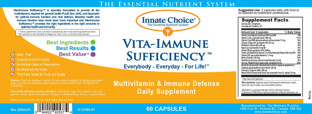 Vita-Immune Sufficiency™ - SINGLE BOTTLE