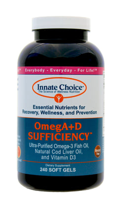 OmegA+D Sufficiency™ Capsules - Grapefruit Flavor - CASE of 6 - 20% off